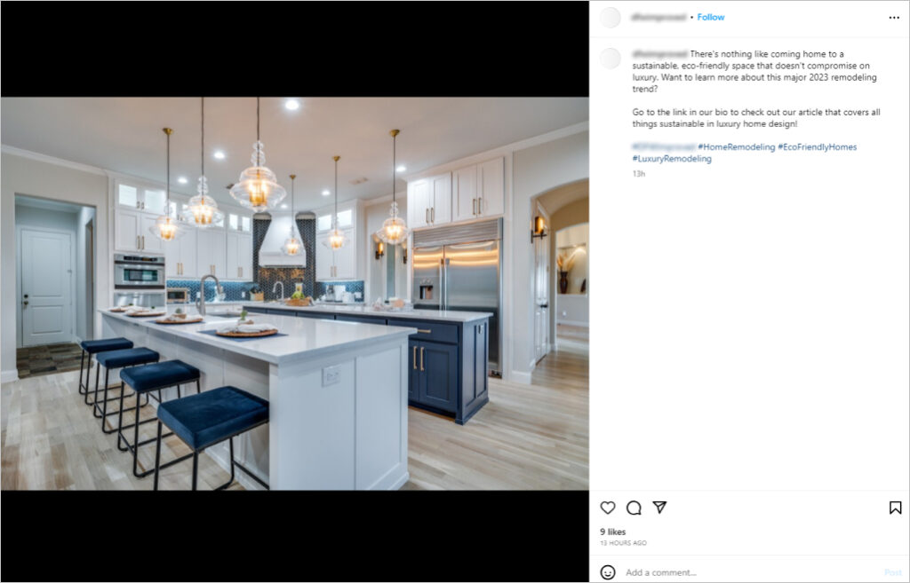Home services Instagram 