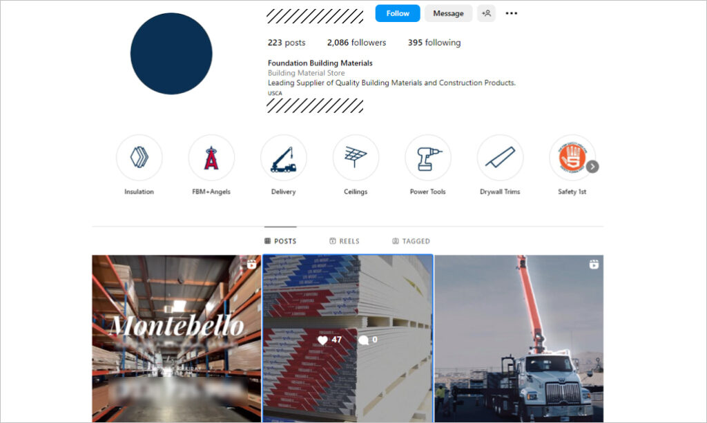 Instagram for building contractors