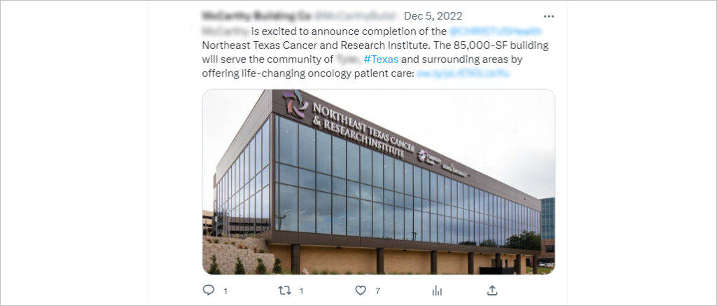 An example of construction project