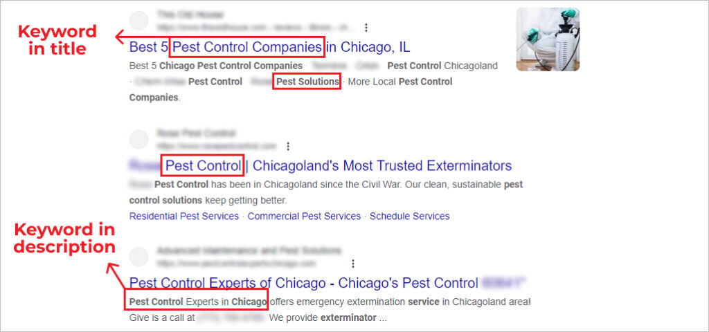 Using keywords in meta