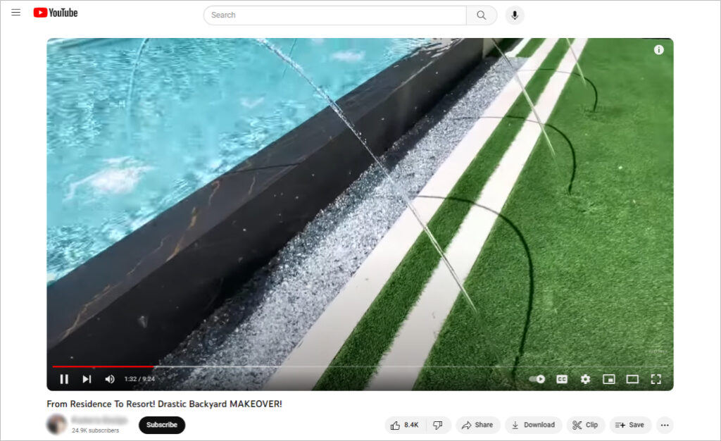 Swimming pool influencers