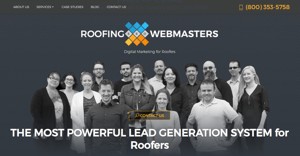 Roofing Webmasters screenshot