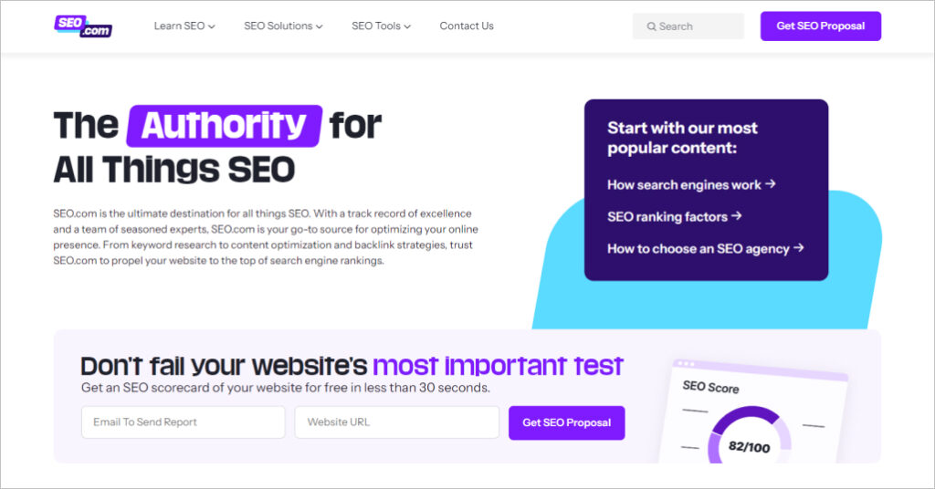 SEO.com screenshot