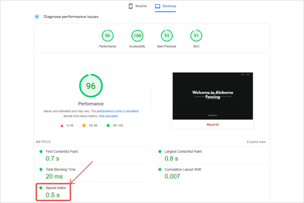 Fence company marketing website optimization