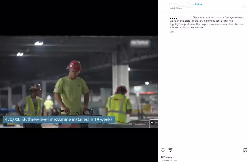 An Instagram behind-the-scenes video