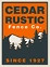 Cedar Rustic Fence
